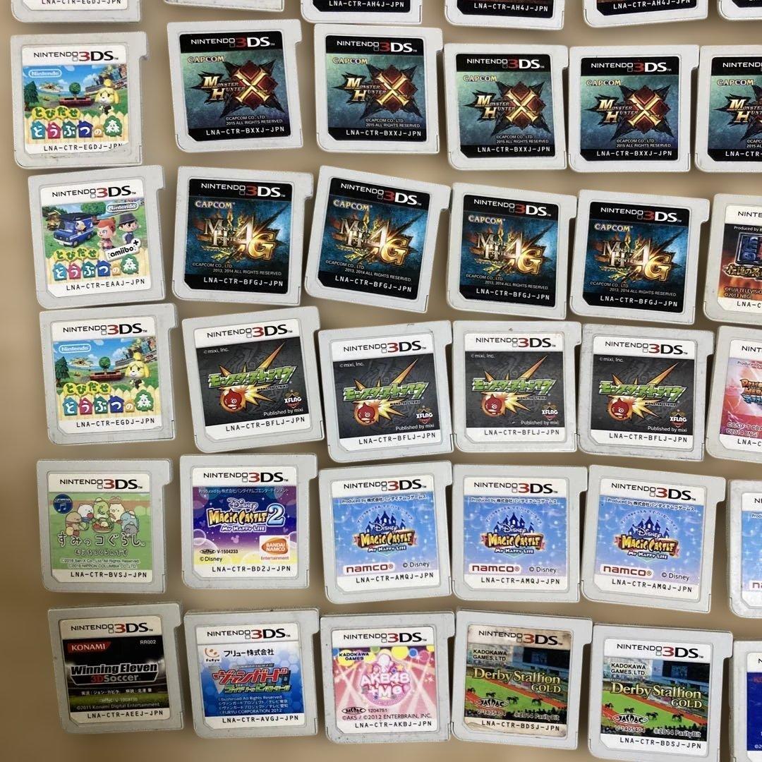 まとめ3DSソフト100枚　モンハン　パズドラ　モンスト　ドラゴンボール　ワンピ