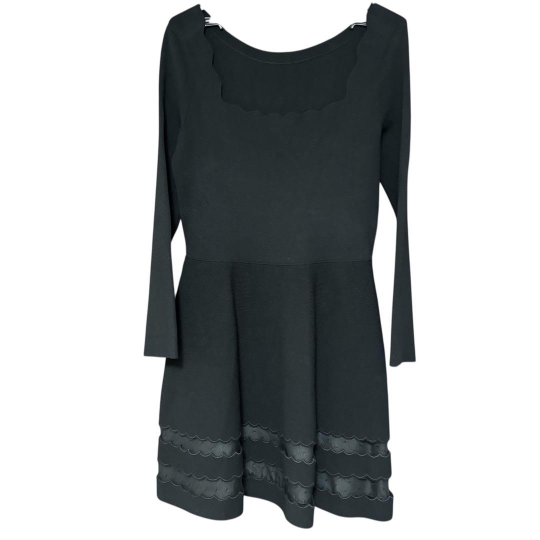 RED VALENTINO レッドヴァレンティノ ワンピース 長袖 ブラック
