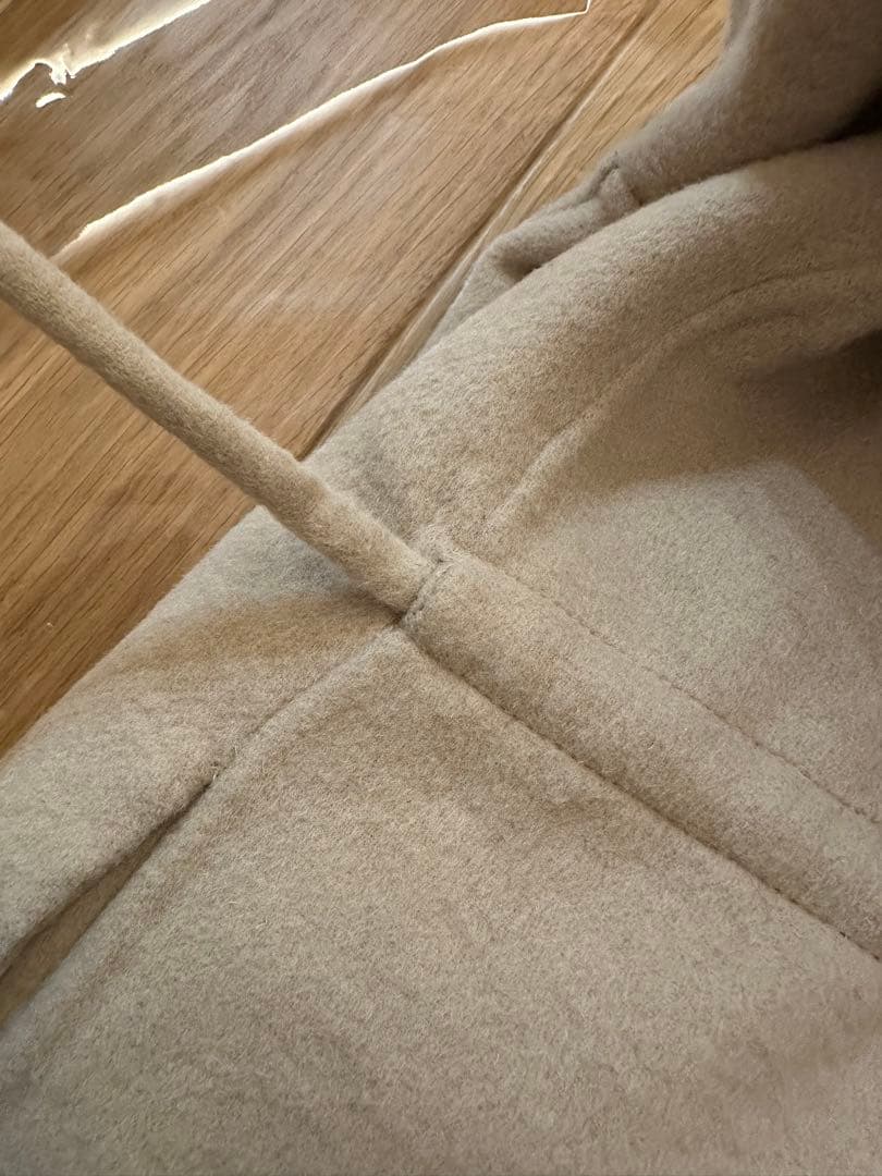 ponpon pailo handmade coat ウールリバーコート