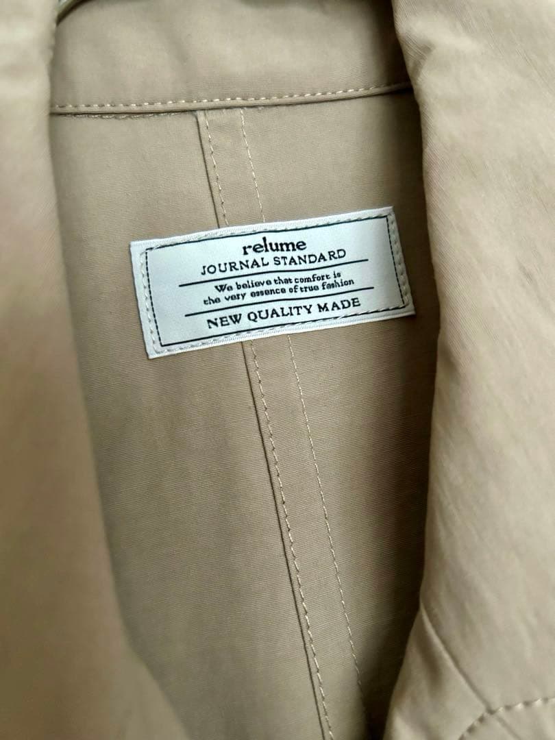 relume コットンナイロンライトトレンチコート　36 2025ss