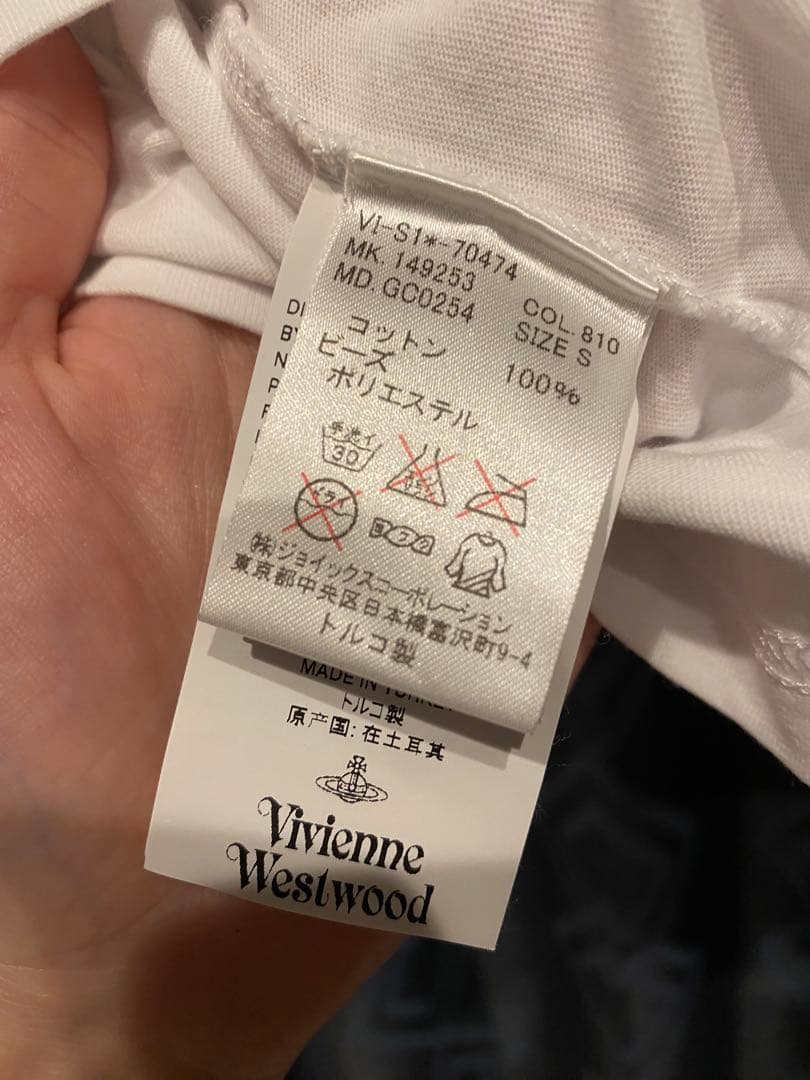 Vivienne Westwood ビジューネック Tシャツ S