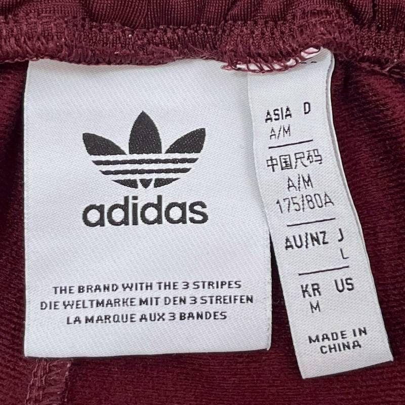 1837 adidas トラックパンツ ジェンダーニュートラル マルーン L