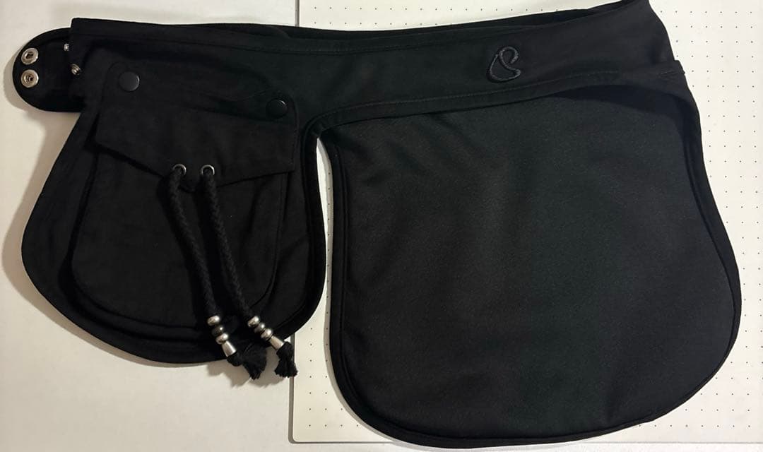 値下可 Coyseio SUEDE BELT BAG BLACK ウエストポーチ