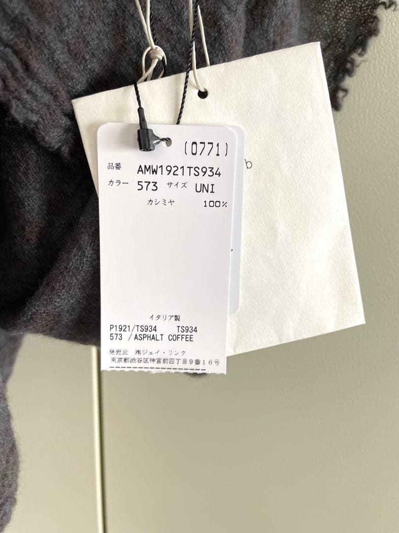 小物 25AW apuntob / cashmere stole