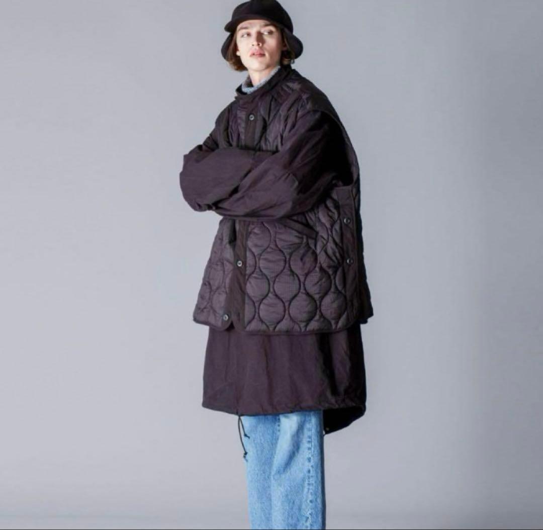 VICTIM M65 BIG COAT＆ QUILTED BIG VEST