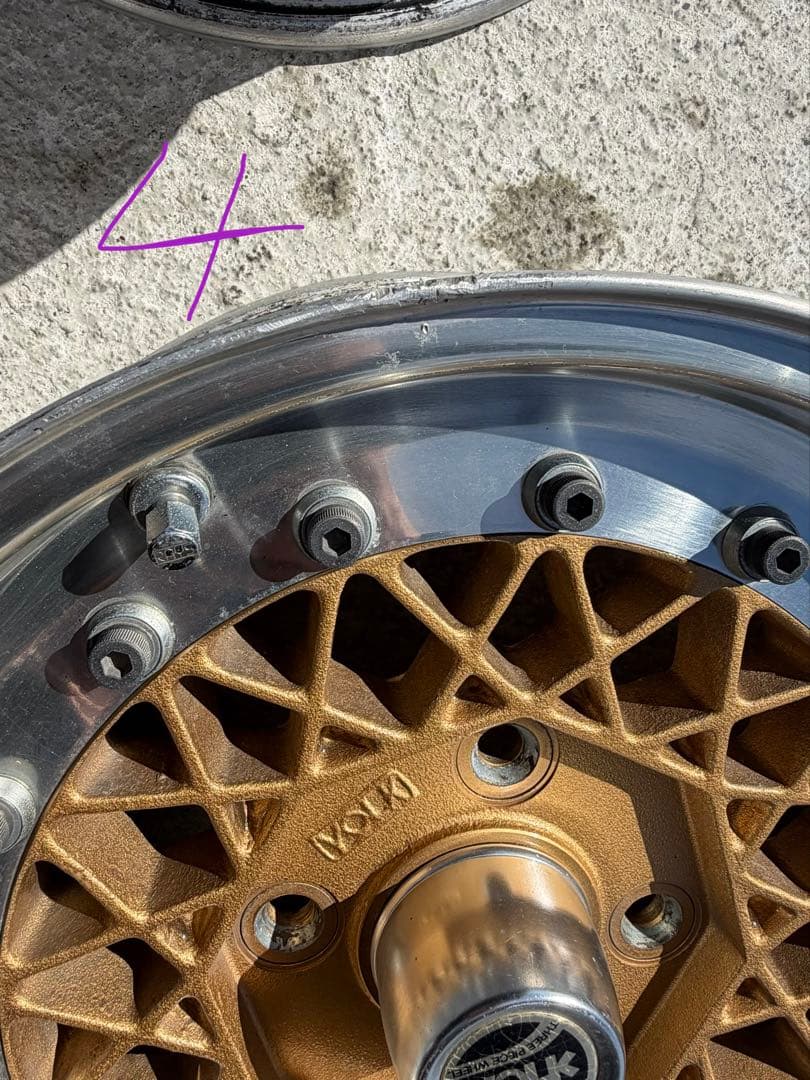 【希少品】【旧車】RAYS VOLK MESH 14インチ ゴールドメッシュ