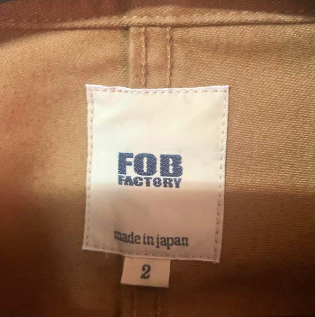FOB FACTORY F2373 フレンチモールスキンジャケット カーキ M