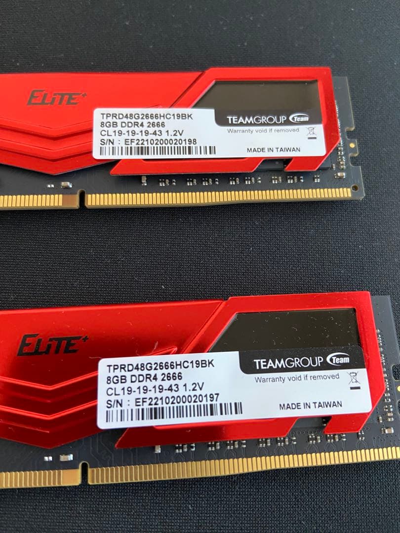 ELITE 8GB✖︎2 16GB DDR4 2666MHz メモリー