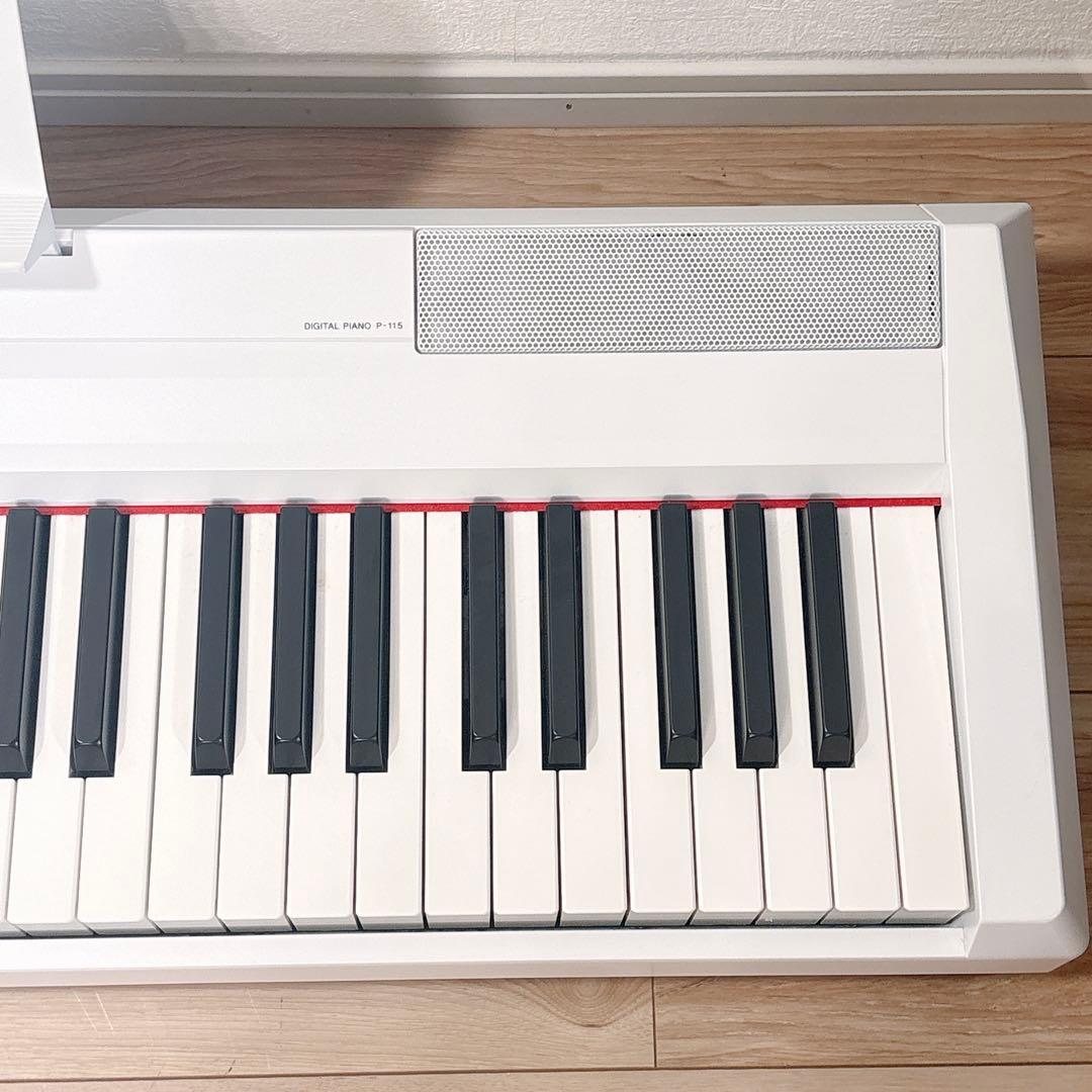 ✨極美品✨ ヤマハ 電子ピアノ P-115 ホワイト 送料無料 動作確認済み