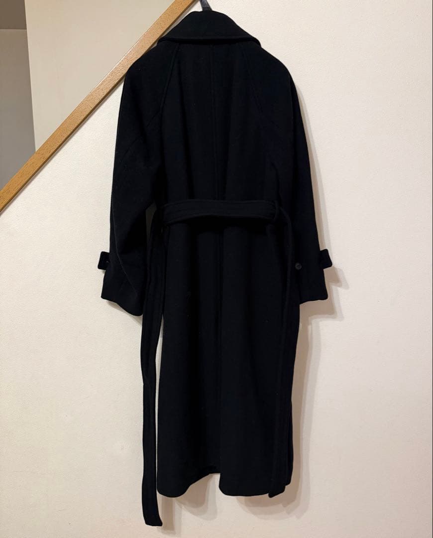 UNITED TOKYO 2WAY ウールロングコート ブラック