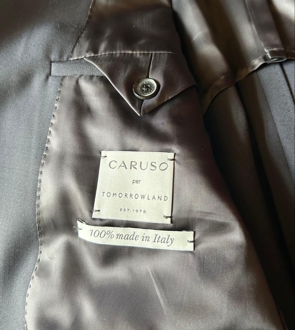 試着のみ CARUSO ネイビーブレザー ダブル 春夏 サイズ48