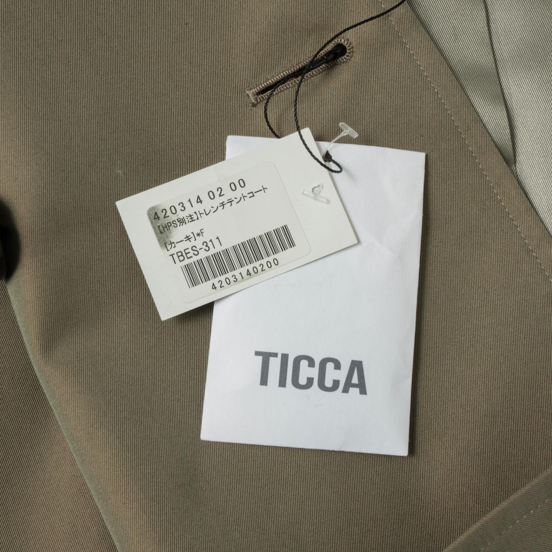 TICCA ティッカ HPS別注 トレンチテントコート カーキ