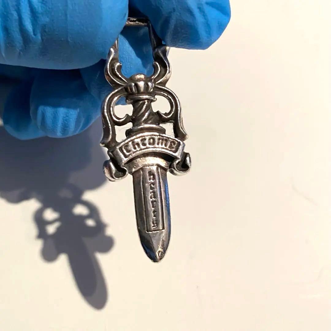 CHROME HEARTS ダガーペンダント ネックレス 革紐なし