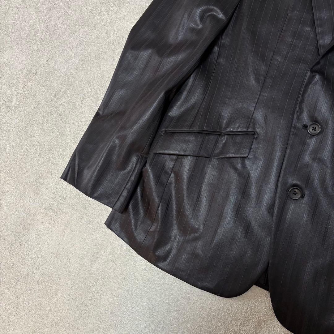 ✨光沢生地　チェルッティ×コムサコレクション　2Bスーツ　セットアップ　L