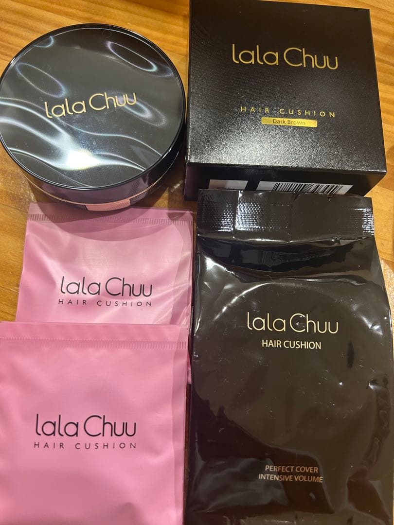 Lala Chuu ヘアクッション ダークブラウン ３点セット