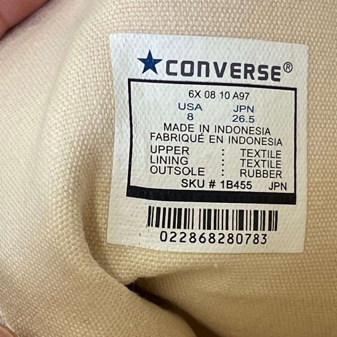 こ*ろ様 箱付き CONVERSE ロングブーツ 26.5㎝ ジッパー付き