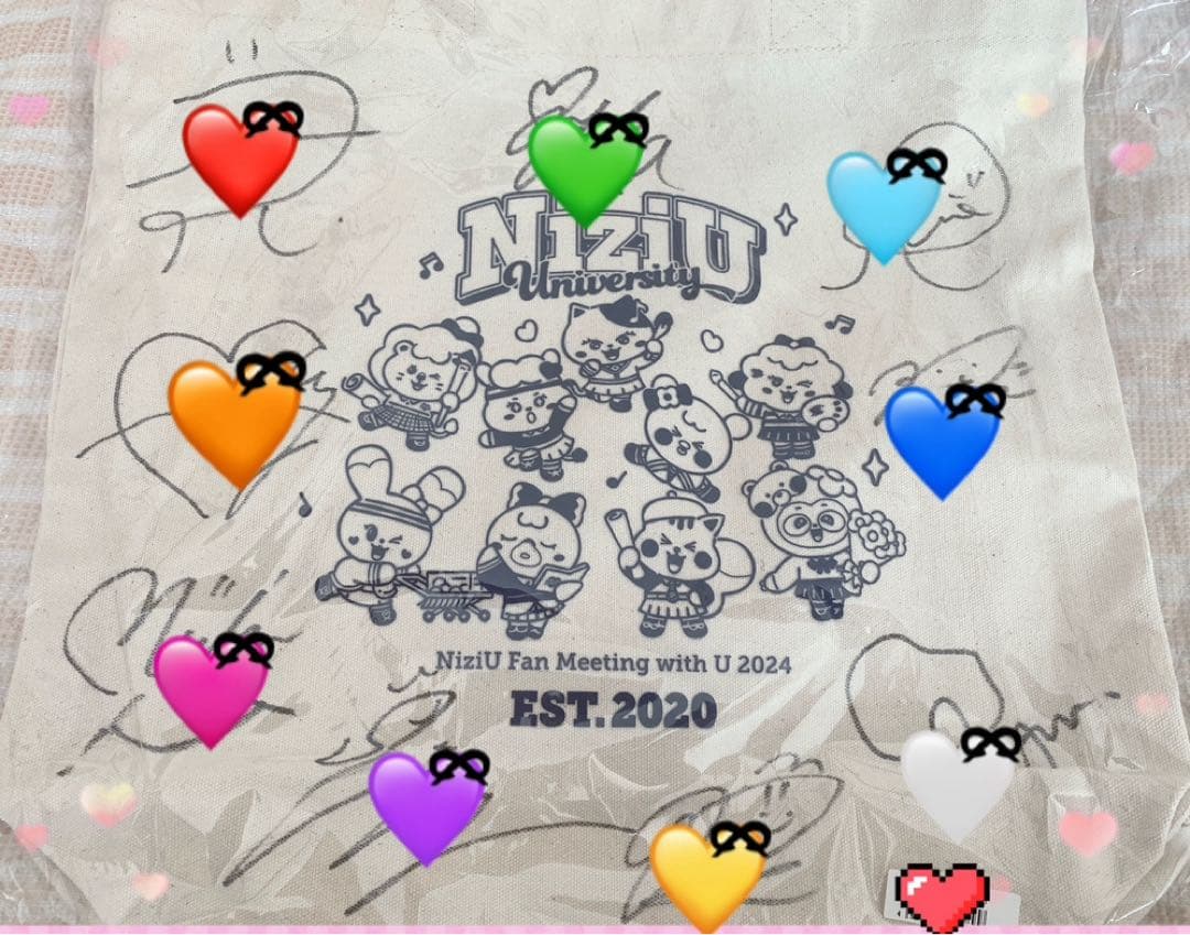 NiziU University クジ B賞 直筆サイン入りトートバッグ