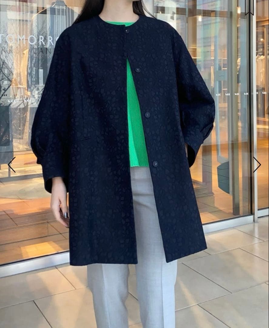 【美品】　Ballsey アイヴィージャカード タックスリーブコート