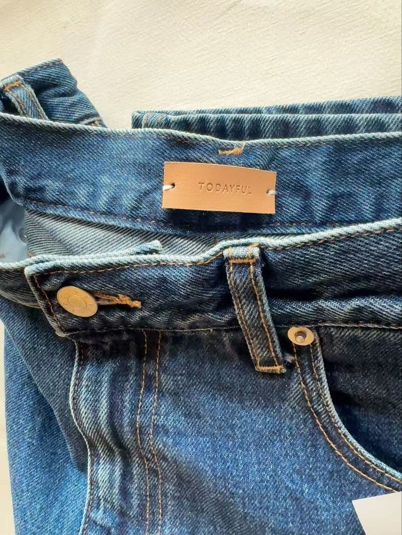 未使用品todayful Cary's Denim　ブルー　23
