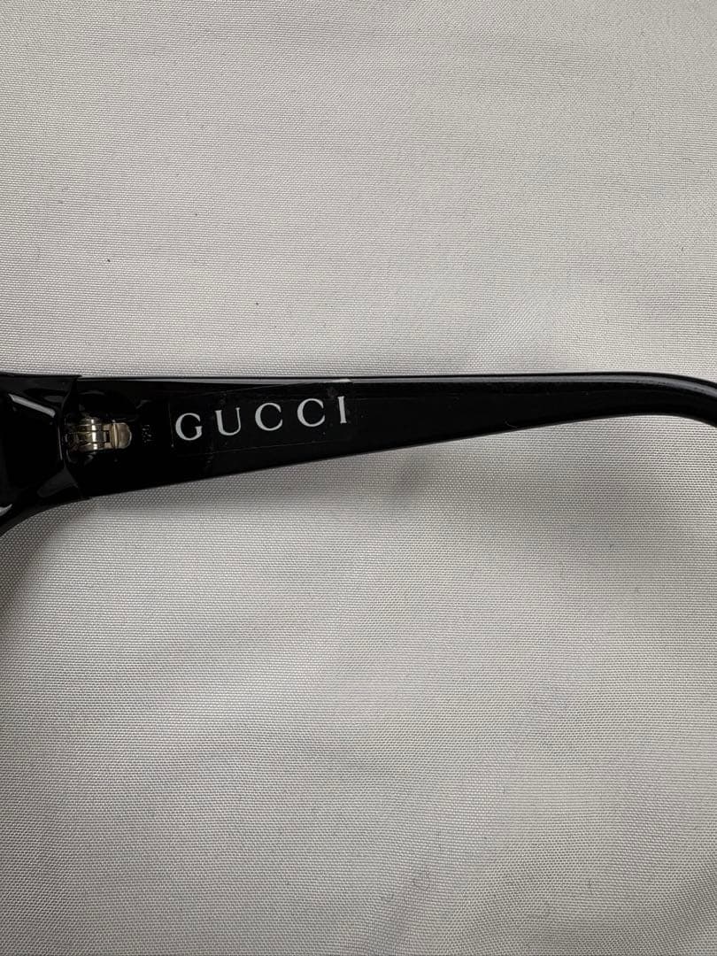小物 GUCCI oval sunglasses black