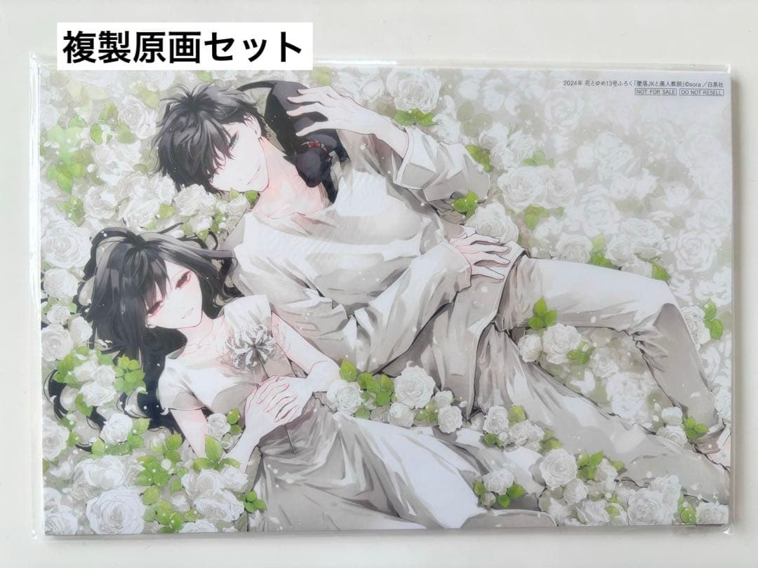 墜落JKと廃人教師 全巻+イラスト集（クリアファイル・複製原画付）　sora