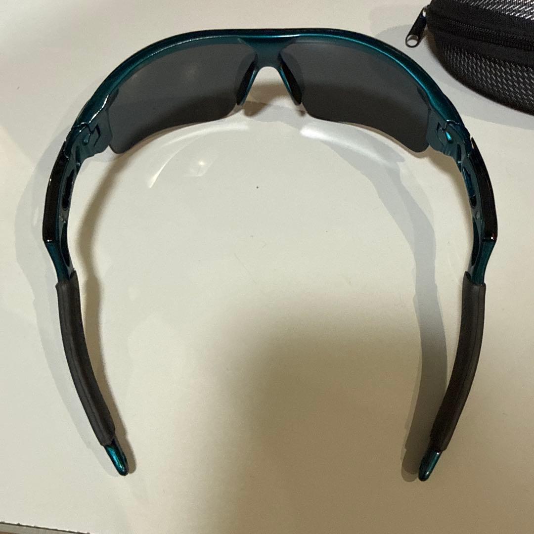 OAKLEY スポーツサングラス ブラック/ティール