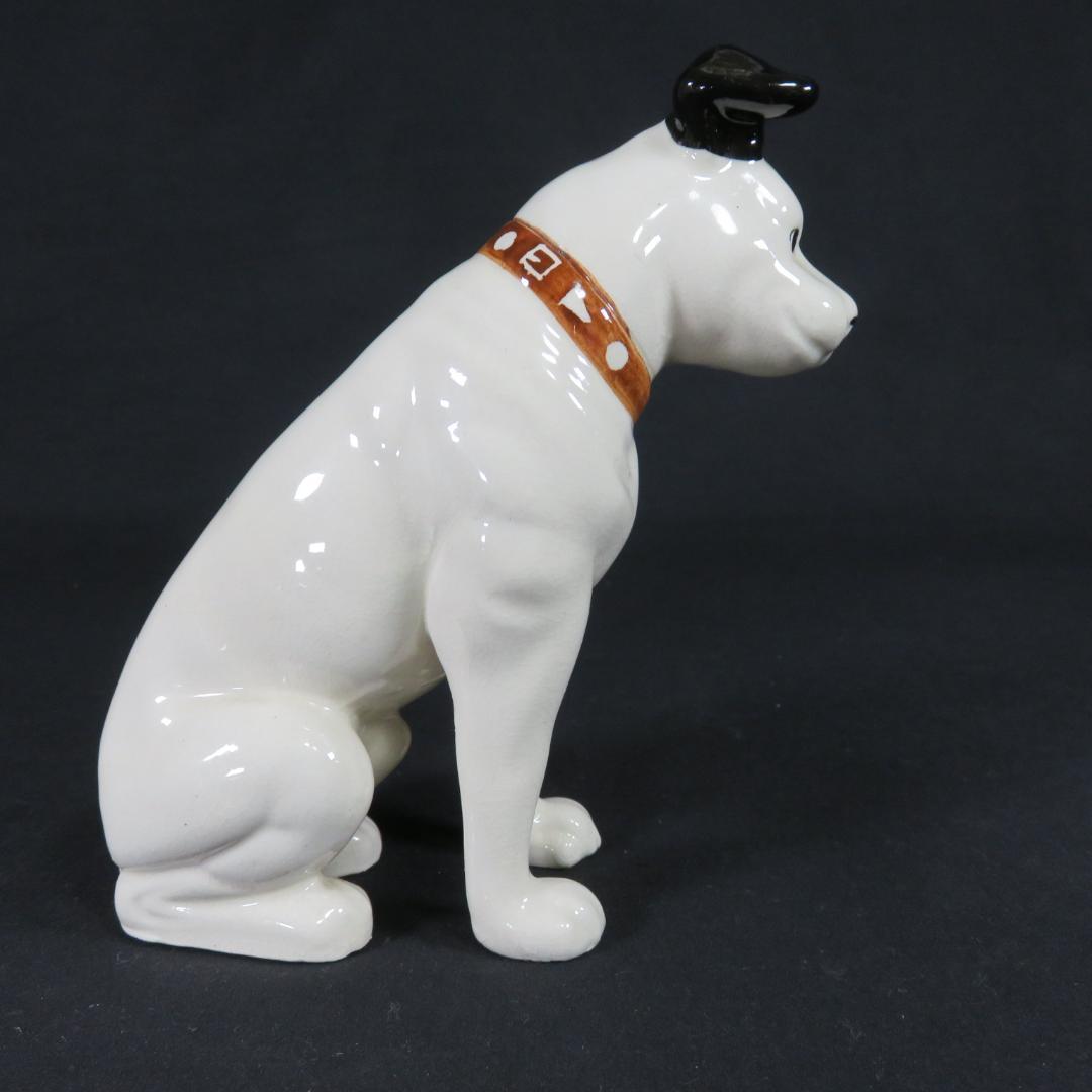 ビクター犬 2 小は白色 大はベージュ 陶器 犬 昭和レトロ