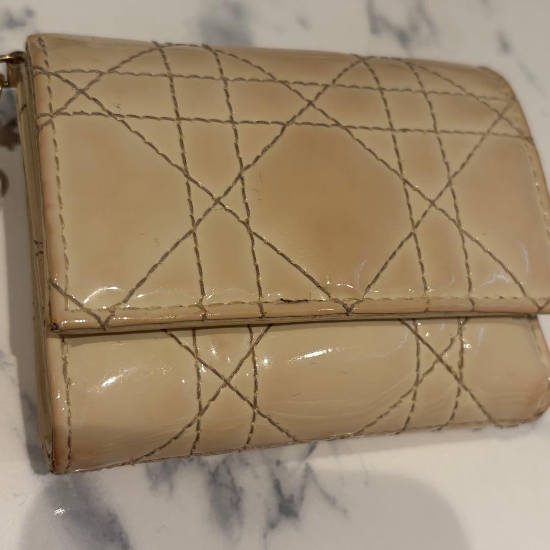 Dior レディディオール ロータス ウォレット 財布(ホワイト) b