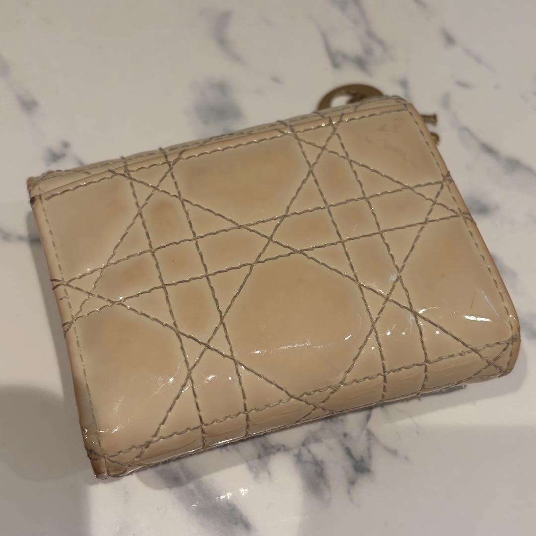 Dior レディディオール ロータス ウォレット 財布(ホワイト) b