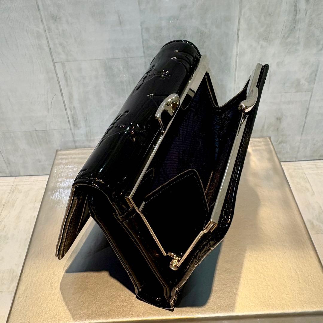 Vivienne Westwood 3つ折り財布 / エナメルブラック