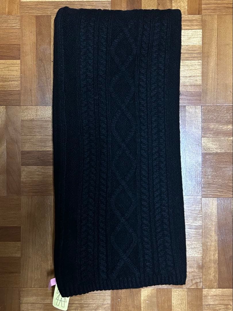Deuxieme Classe Cable Scarf ブラック