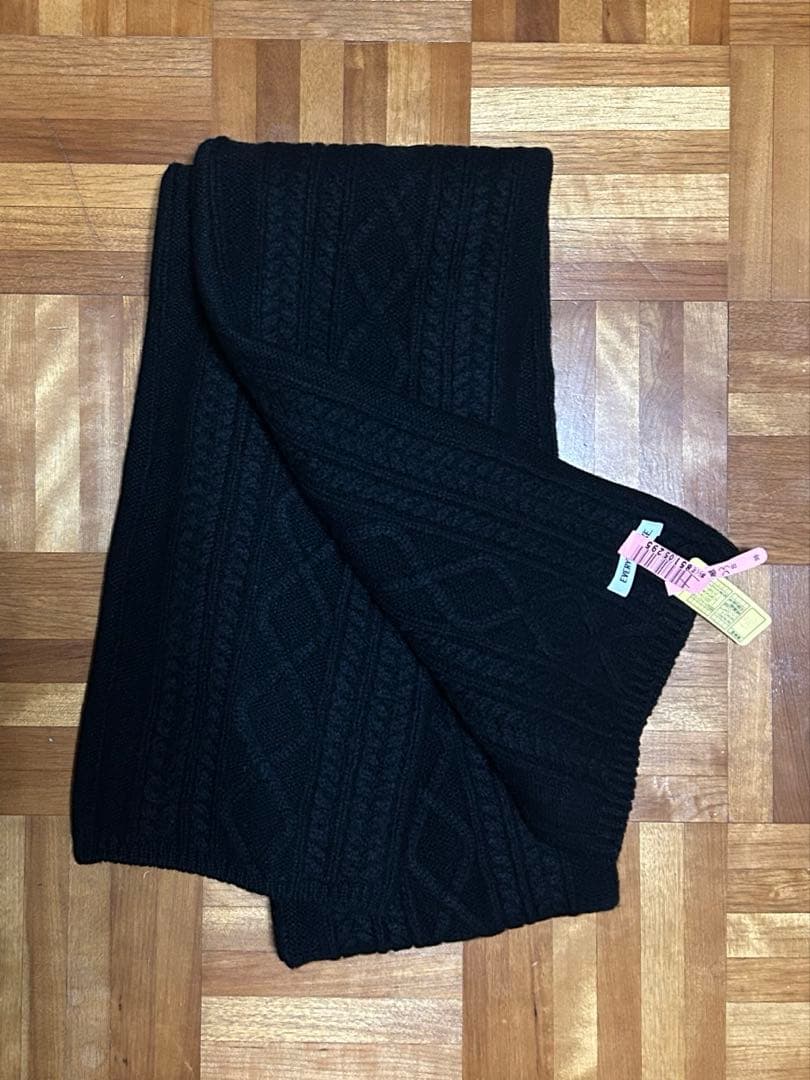 Deuxieme Classe Cable Scarf ブラック