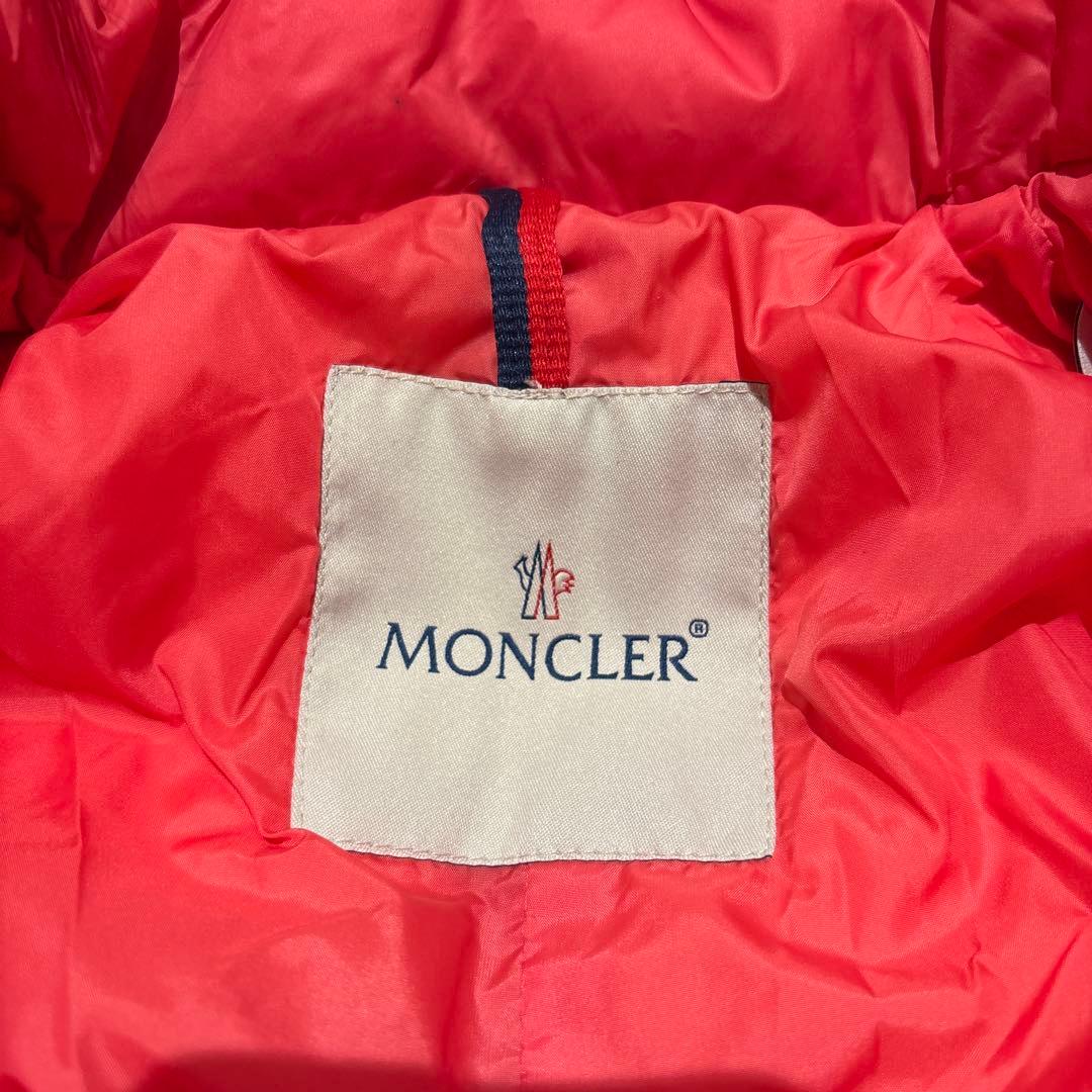 モンクレール Moncler ベビー フード付きダウンオールインワン ピンク