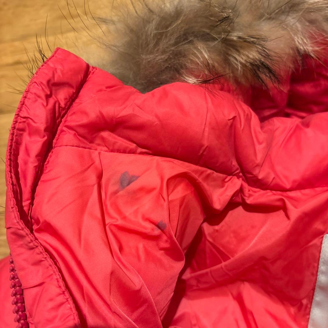 モンクレール Moncler ベビー フード付きダウンオールインワン ピンク