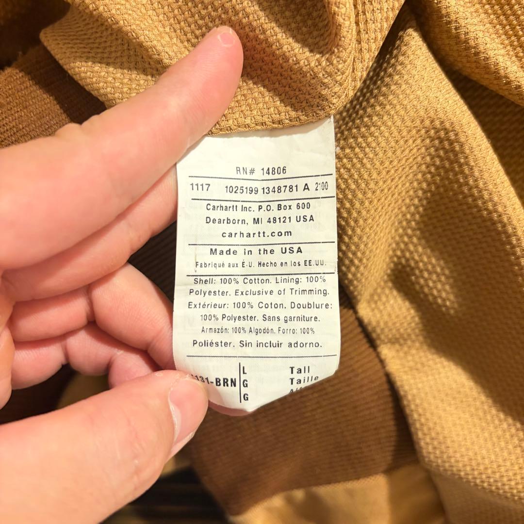 90s Carhartt アクティブジャケット USA裏サーマル