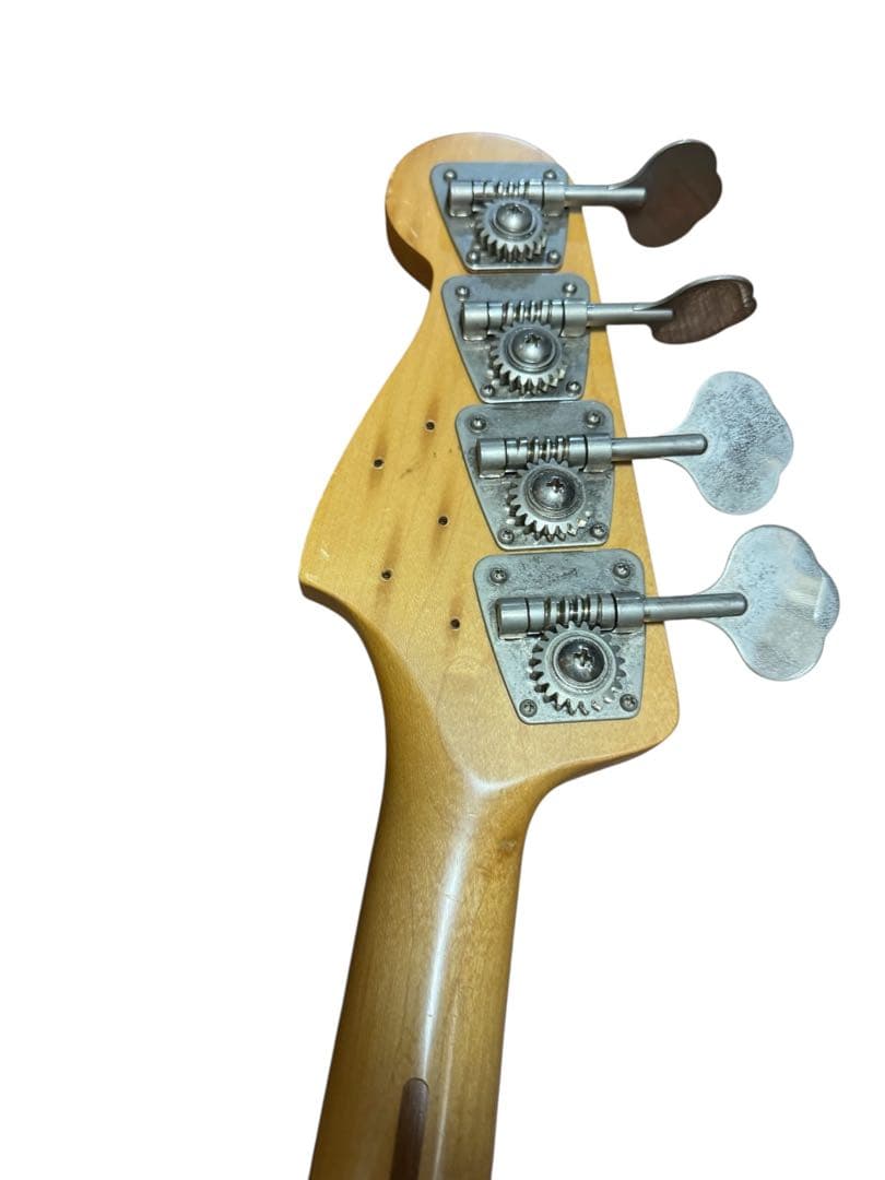 ナチュラル 木目 金文字 EMG FERNANDES ジャズベース JB タイプ