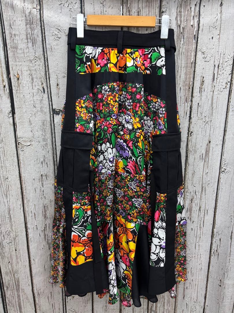 【Y88】sacai 6656 Floral Print Skirt