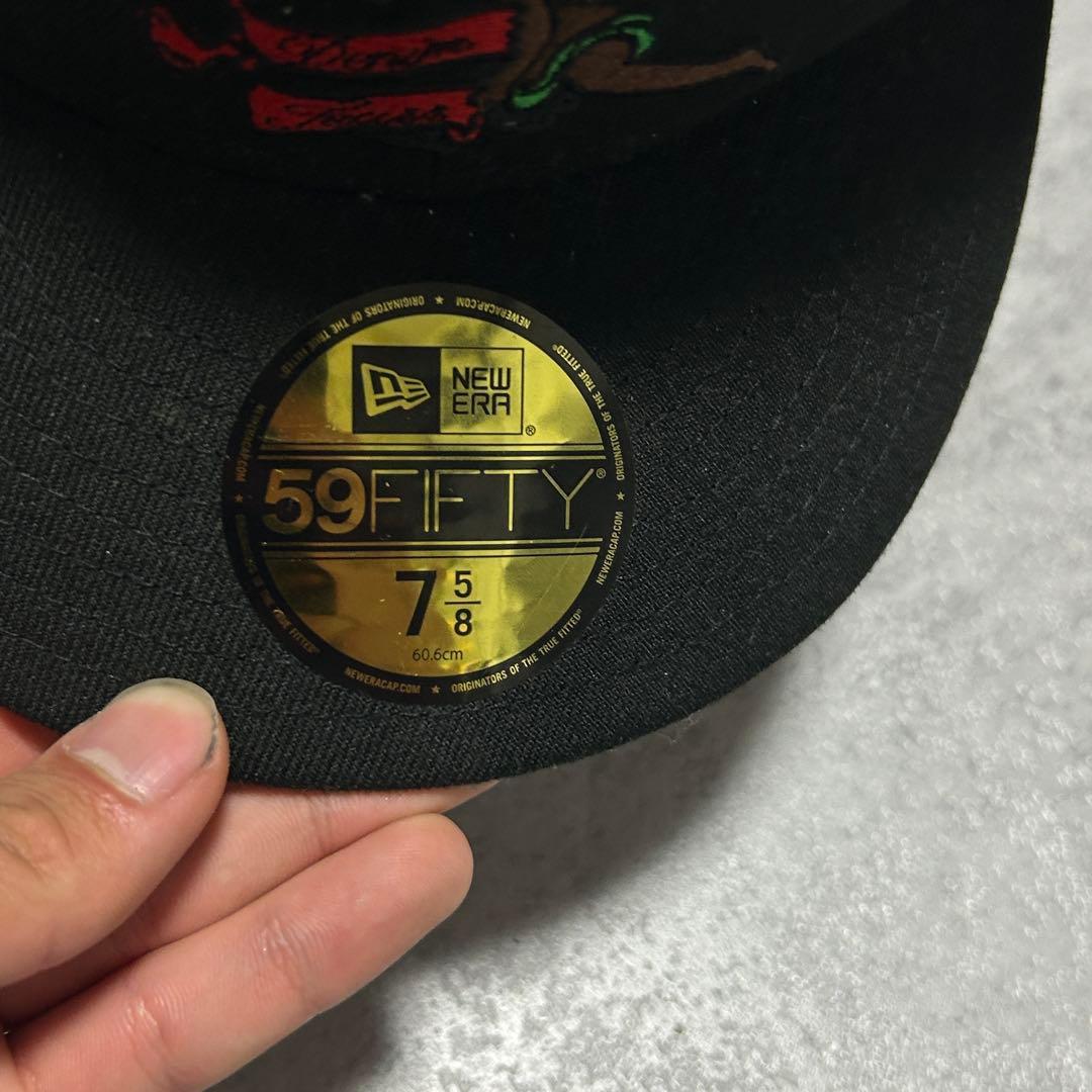 帽子 DenimTears Black Cherub NewEra Hat 7 5/8
