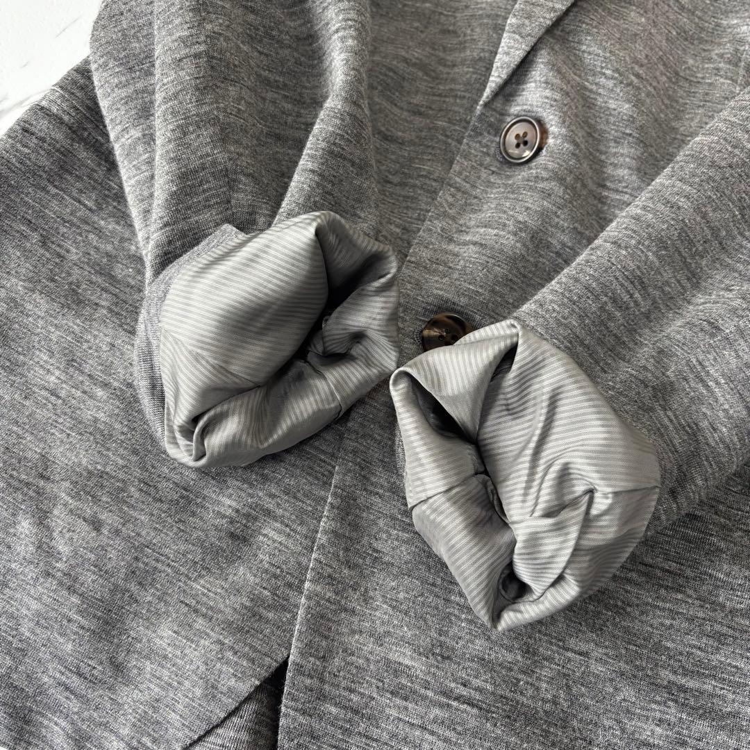 PaulSmith✨麻100% テーラードジャケット　アンコン　グレーストレッチ