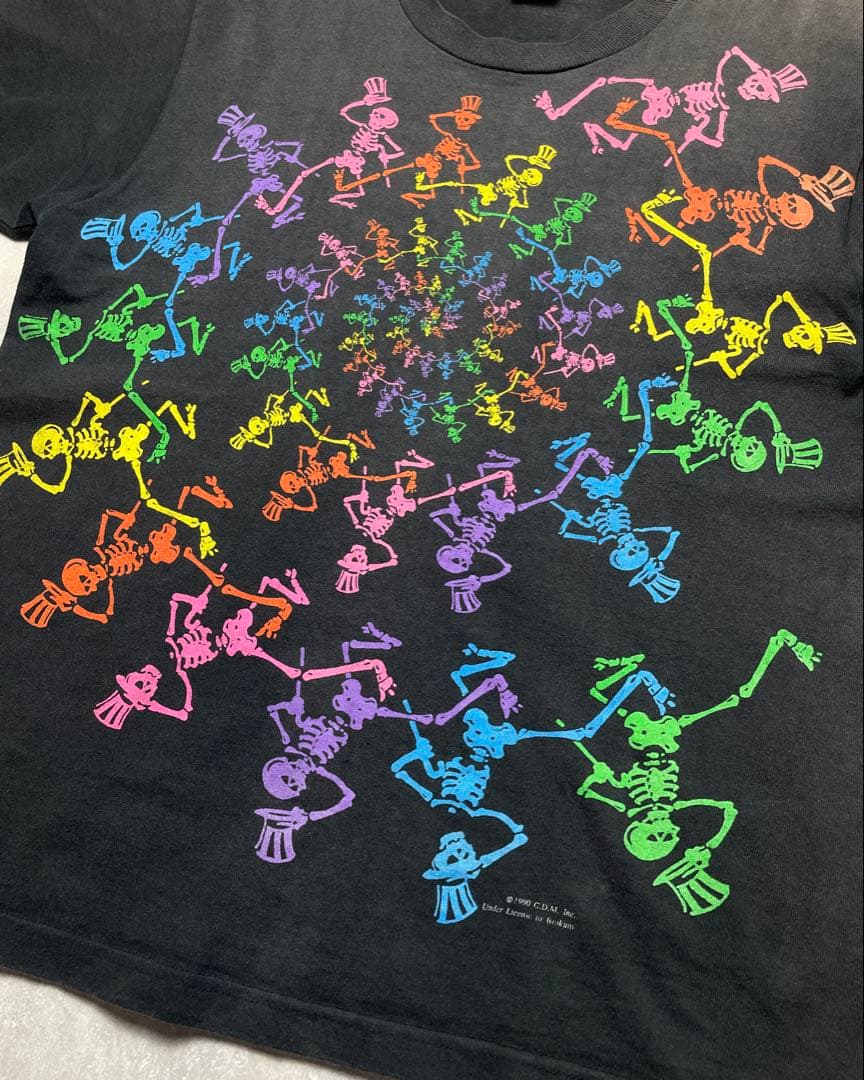 90s GRATEFUL DEAD スパイラルシングルステッチ Tシャツ L