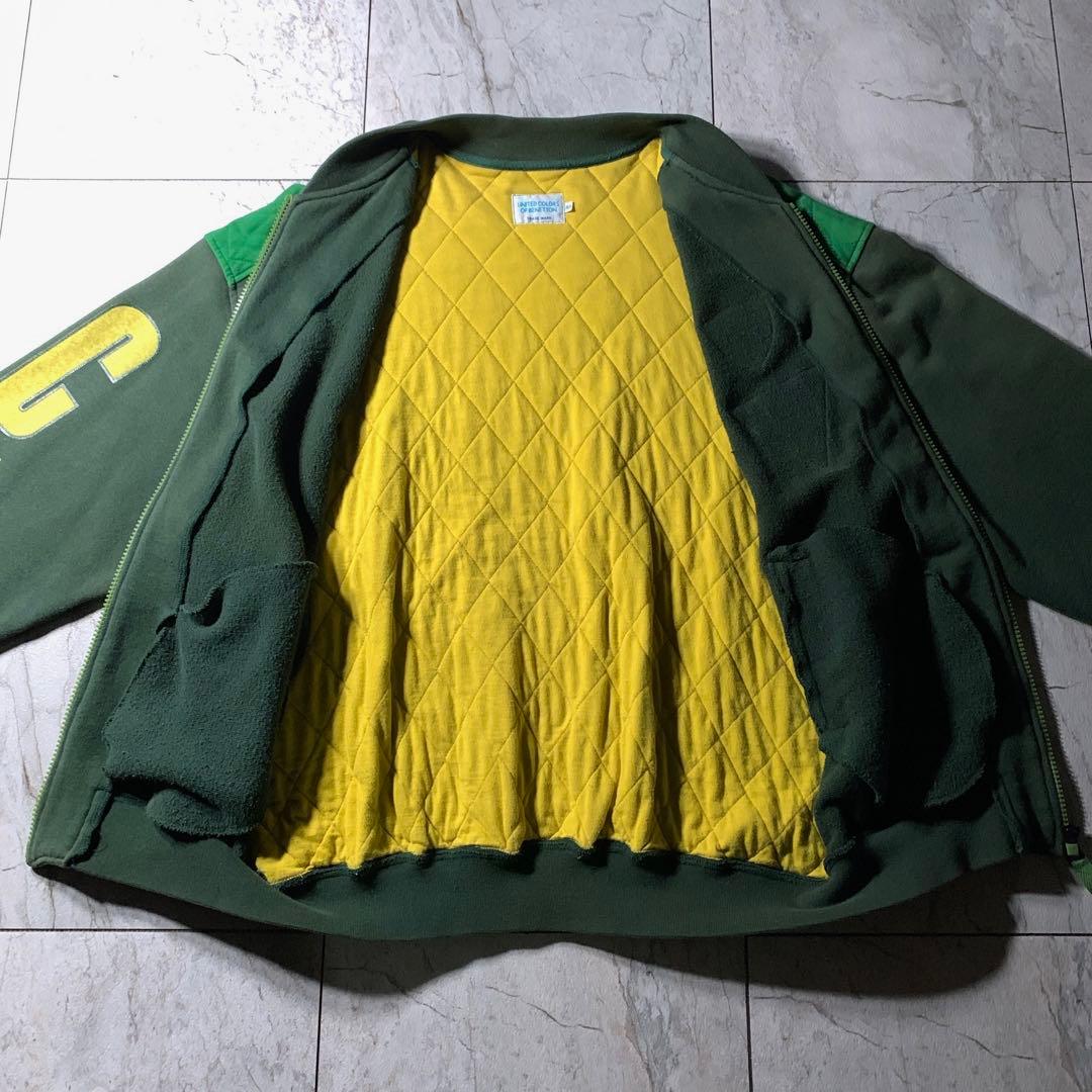 90s〜 BENETTON 短丈 スウェット キルティング ボンバージャケット