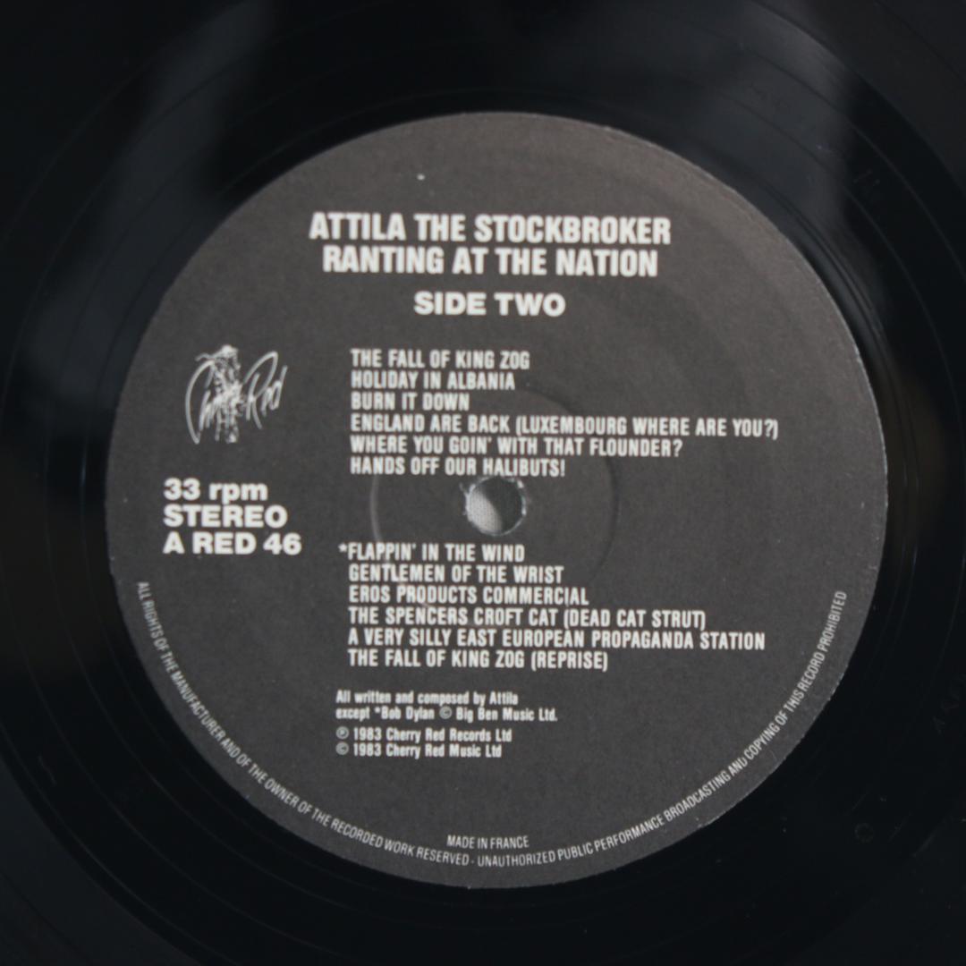 英LP Attila The Stockbroker UKオリジナル盤 ステレオ