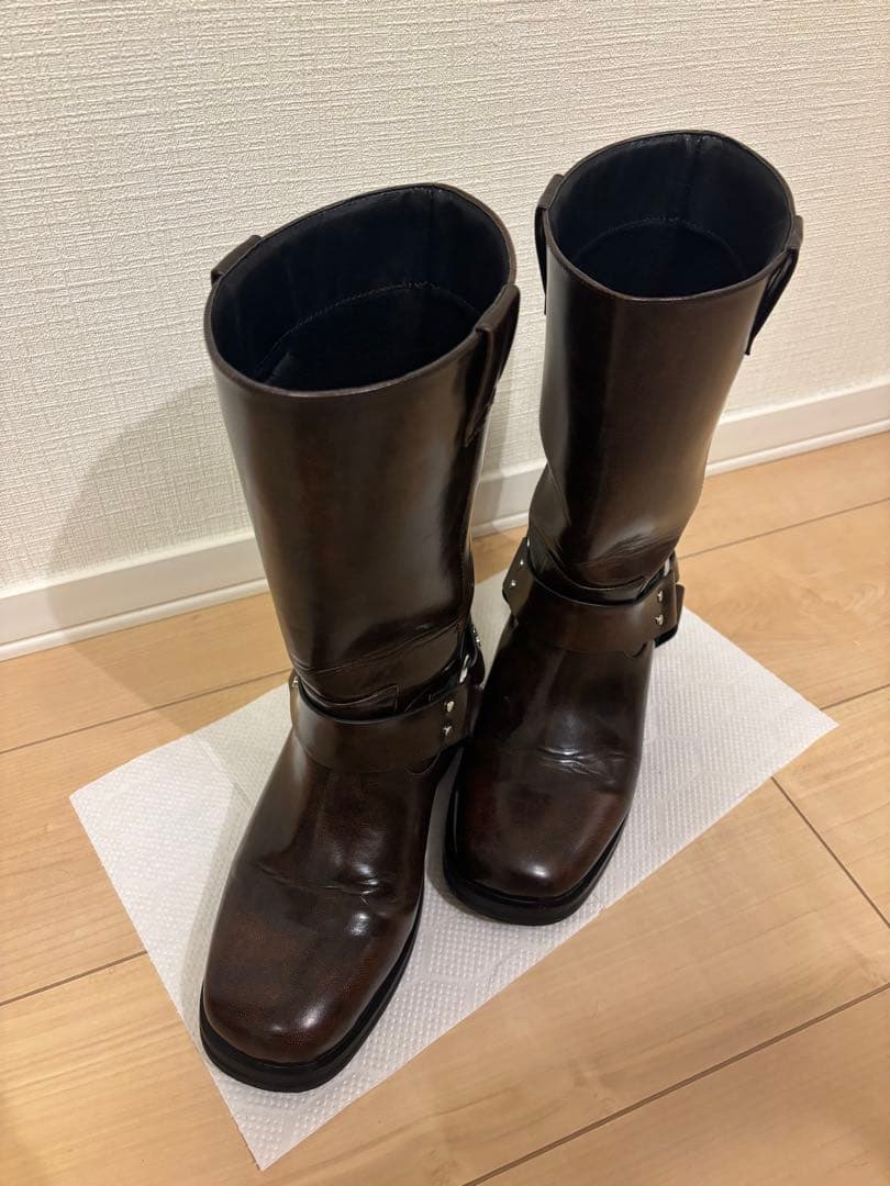 moussy Buckleブーツ　ブラウン　エンジニアブーツ　Mサイズ