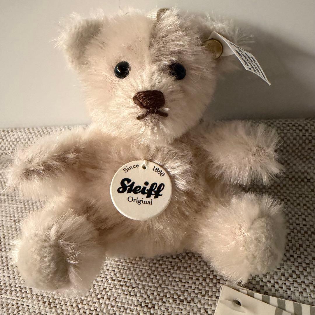 Steiff シュタイフ　キーリング・ミニテディベア　ライラック　新品