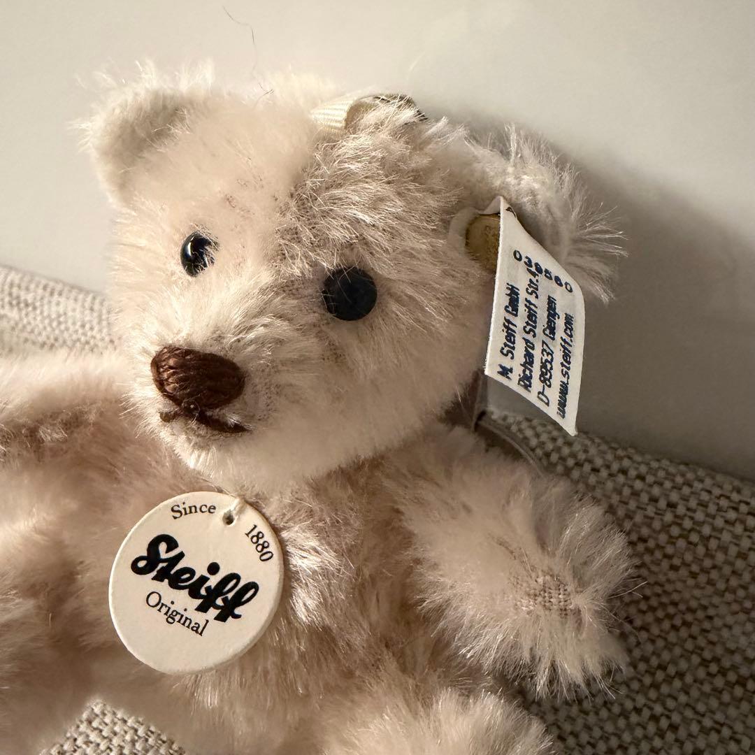 Steiff シュタイフ　キーリング・ミニテディベア　ライラック　新品