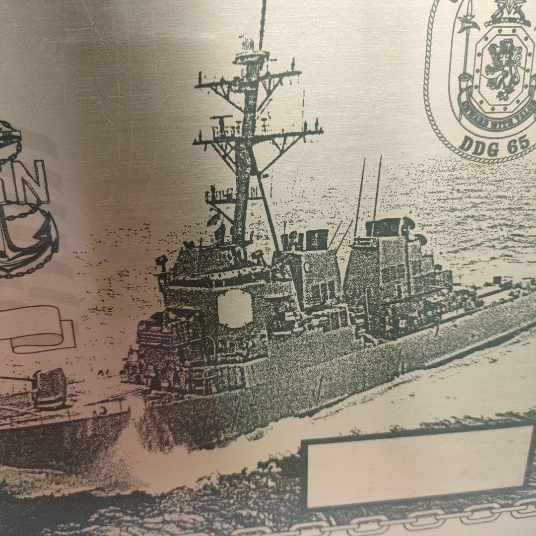 アメリカ海軍　USS BENFOLD 飾り額