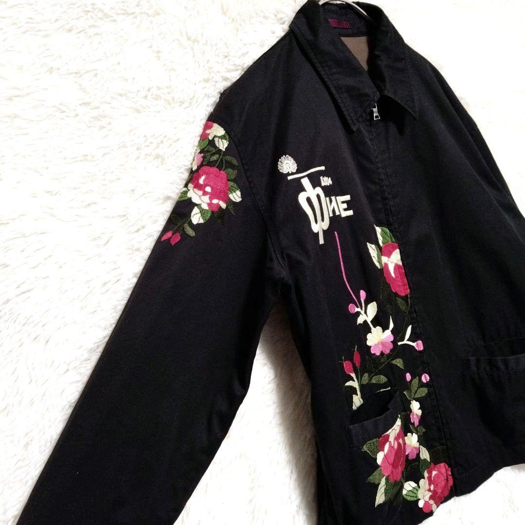 ポールスミス　ロンドン　刺繍　花柄　スィングトップ　ドリズラージャケット　M
