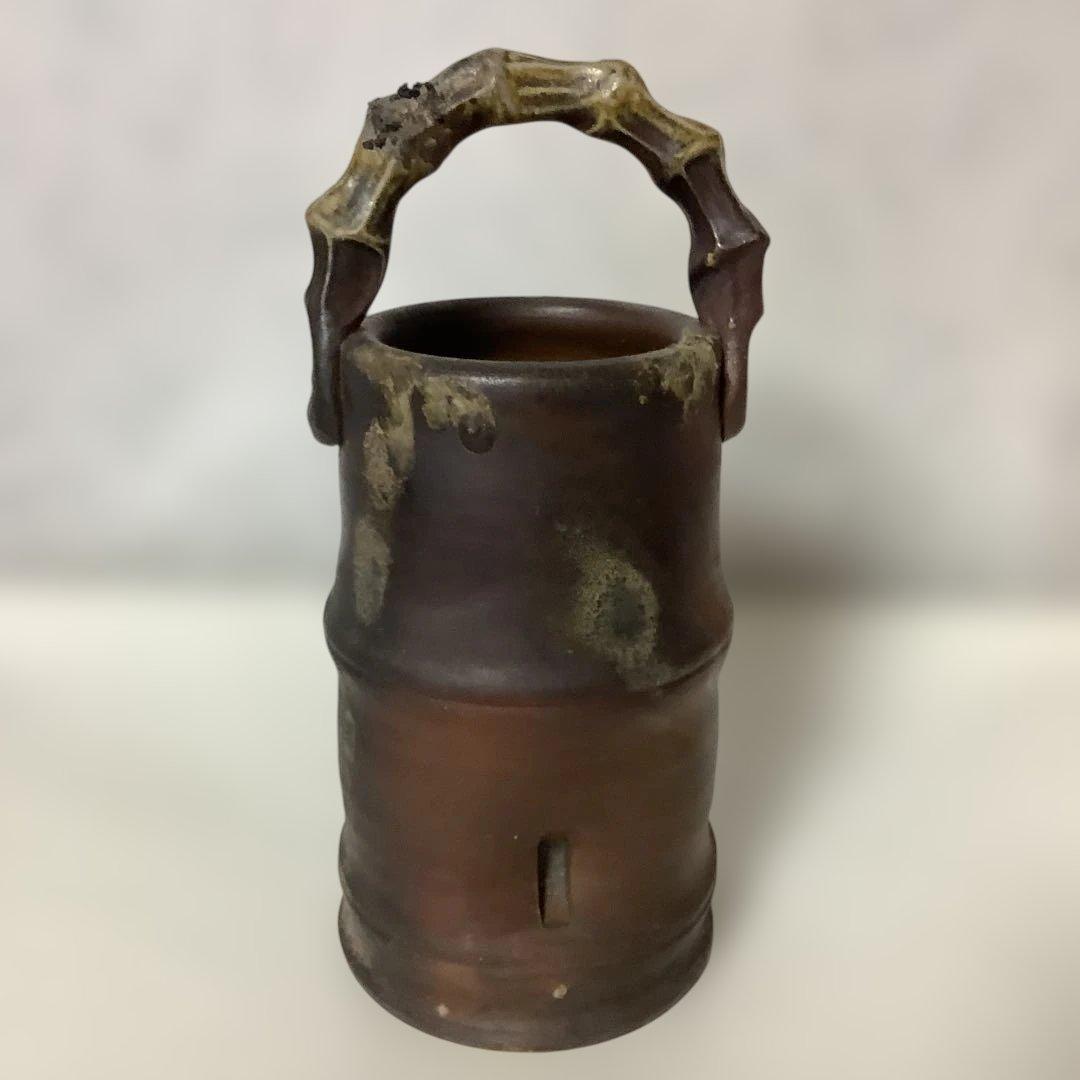 備前焼　花入　花器　花瓶　茶道　五郎辺衛作　花道　華道　工芸品　元箱付