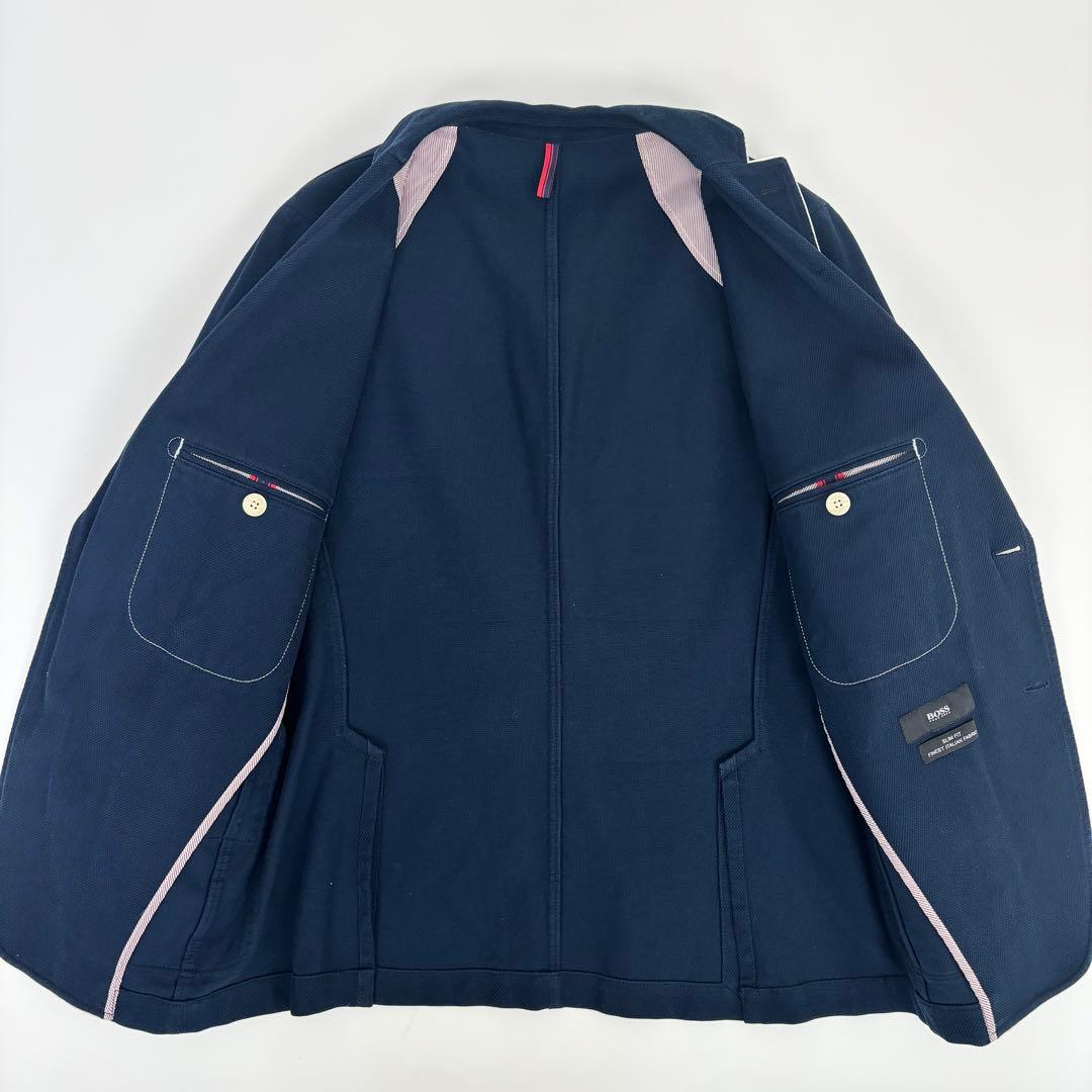 HUGO BOSS ヒューゴボス 鹿子ニット テーラードジャケット 48
