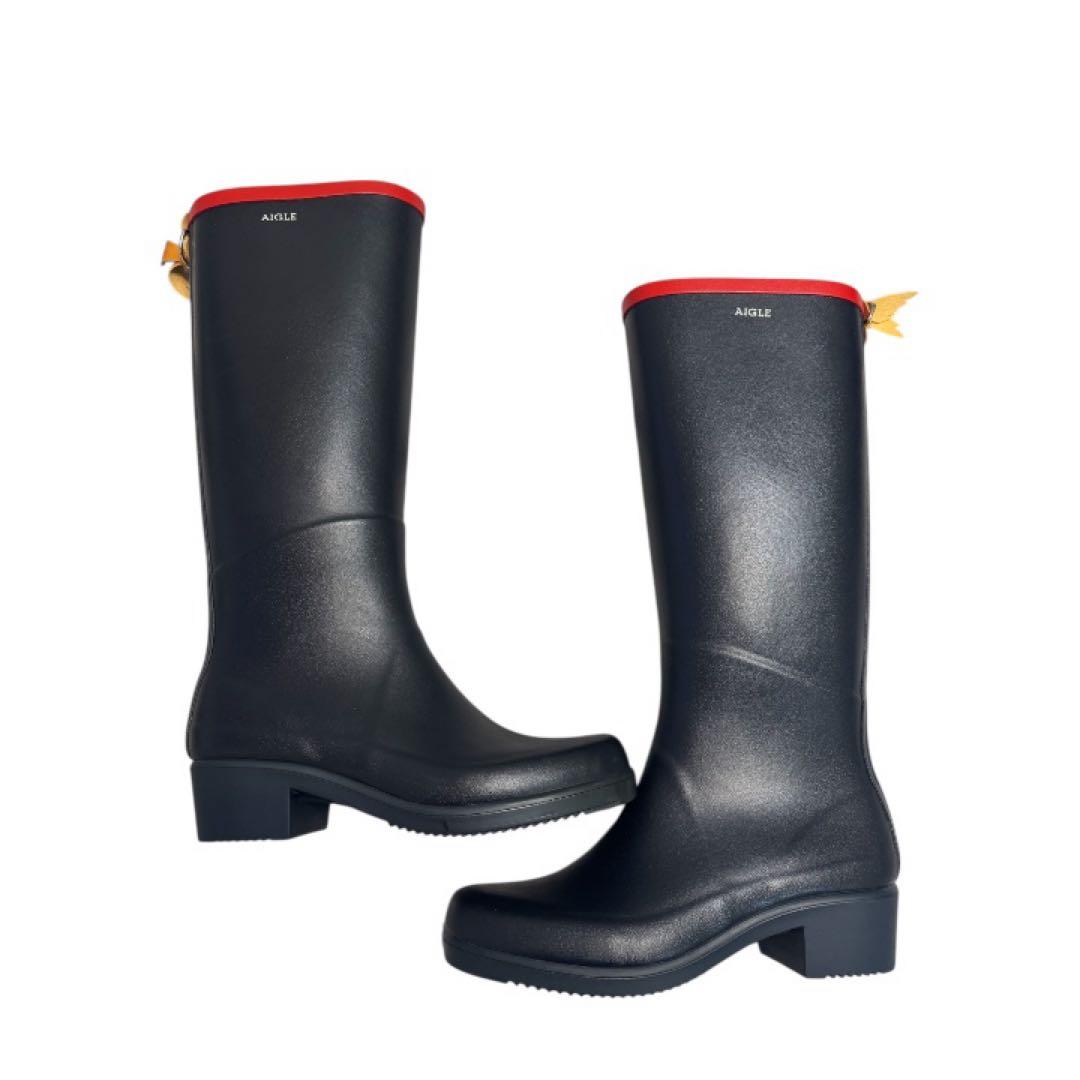AIGLE エーグル　ラバーブーツ　ミスジュリエットA 極美品　長靴